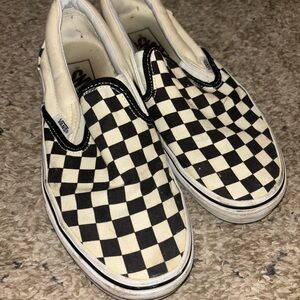 Vans Black and White Checkered Sneakers